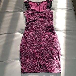 Boho Heart Print Bodycon Dress